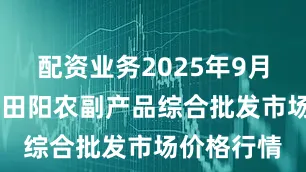 配资业务2025年9月16日广西田阳农副产品综合批发市场价格行情